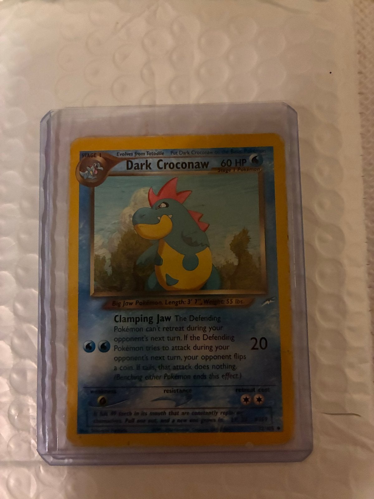Dark Croconaw Pokémon Kaart - Goede Staat, Hobby en Vrije tijd, Verzamelkaartspellen | Pokémon, Ophalen of Verzenden, Gebruikt