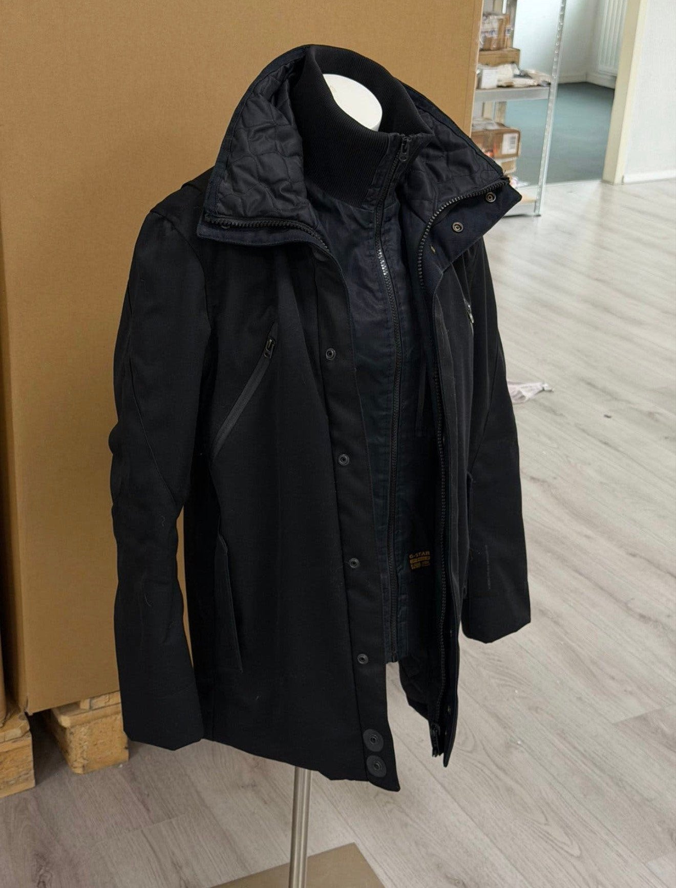 G-Star RAW Herenjas Zwart M Winterjas Parka Jas heren mannen, P, Maat 48/50 (M), Zwart, P