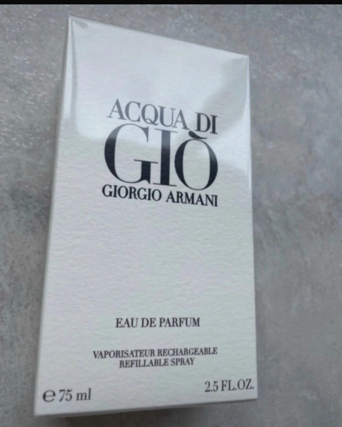Giorgio Armani acqua di gio 75ml eau de parfum nieuw, Ophalen of Verzenden, Nieuw