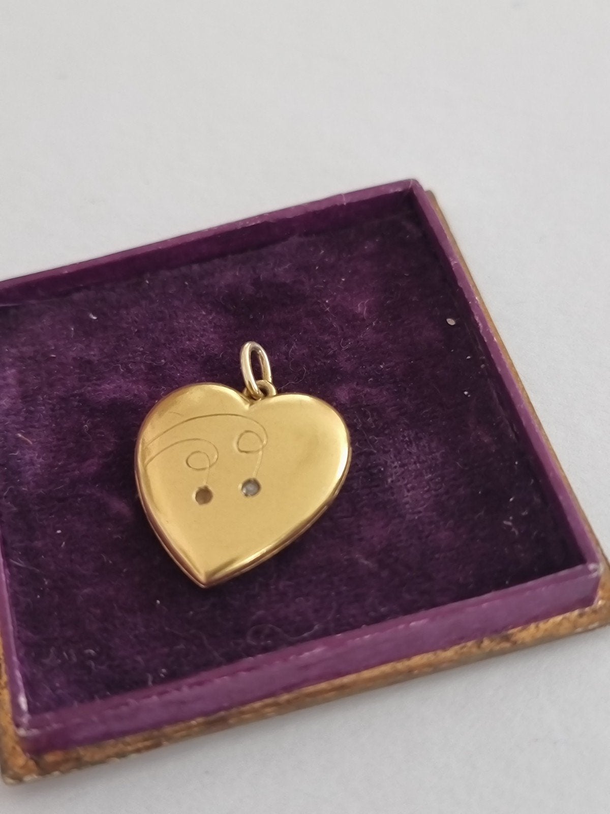 antiek 18 karaat gouden medaillon hart, Ophalen of Verzenden, Goud, Hanger