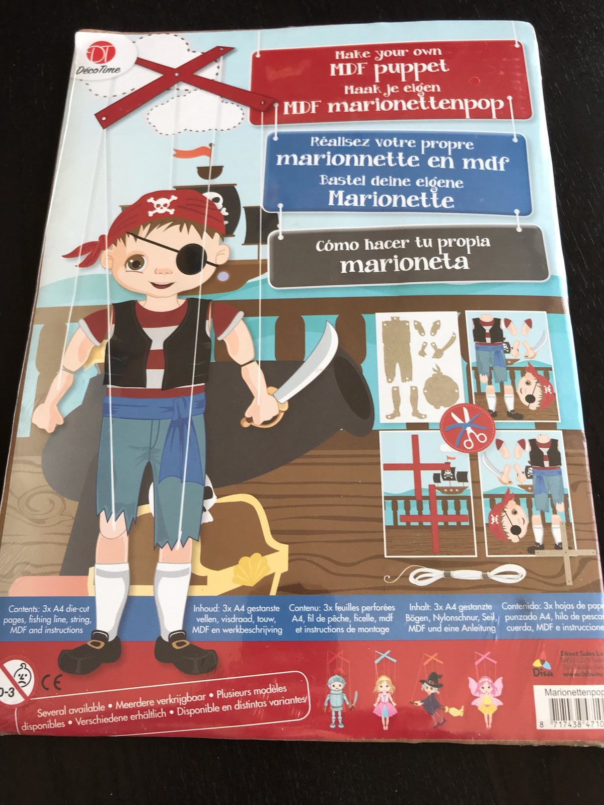 Maak je eigen piraat marionet(nieuw), Ophalen of Verzenden, Nieuw, Overige typen