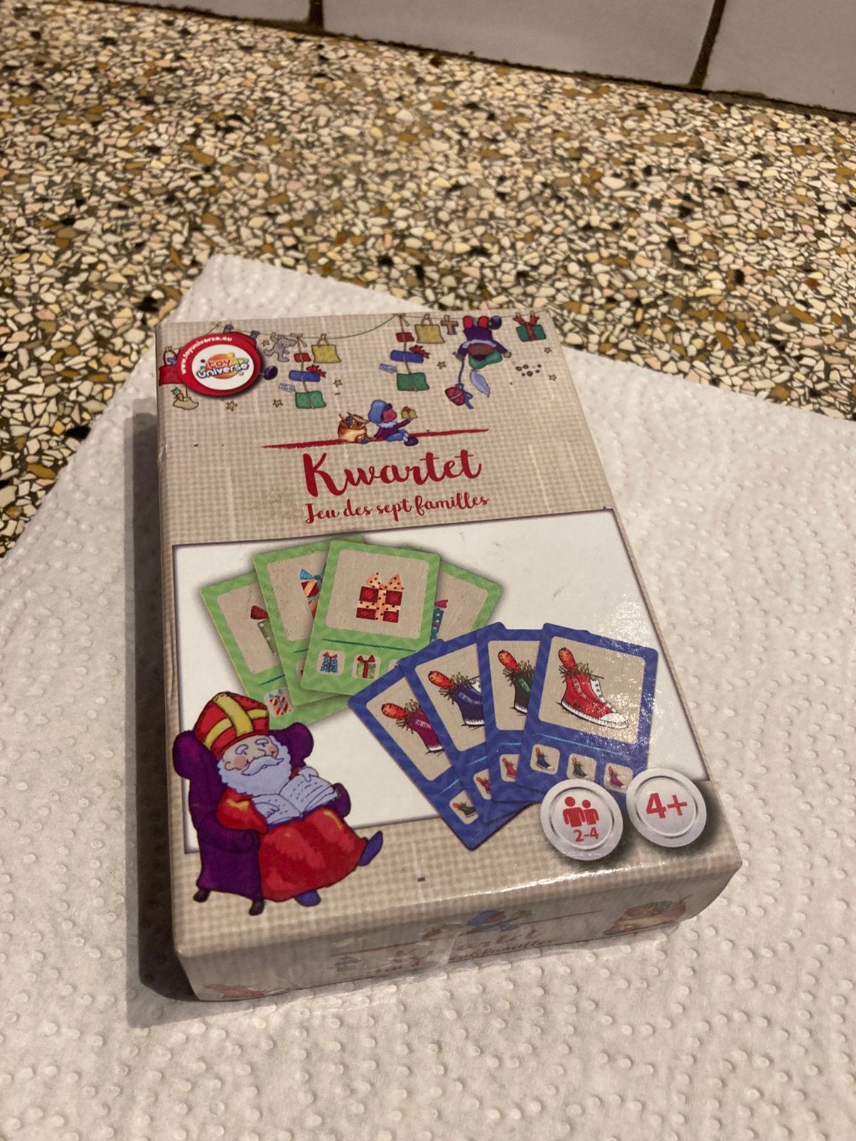 Sinterklaas kwartet, Verzamelen, Speelkaarten, Jokers en Kwartetten, Ophalen of Verzenden, Zo goed als nieuw, Kwartet(ten)