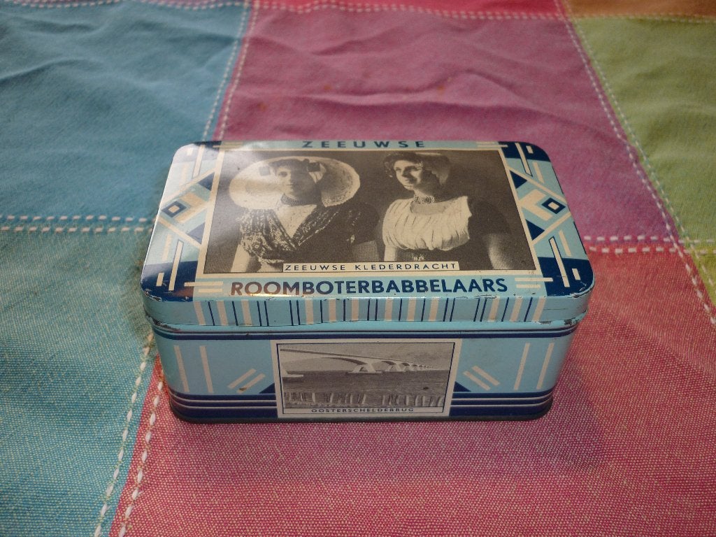 Nostalgisch Zeeuws roomboter babbelaarsblik in goede staat, Ophalen of Verzenden, Zo goed als nieuw, Overige