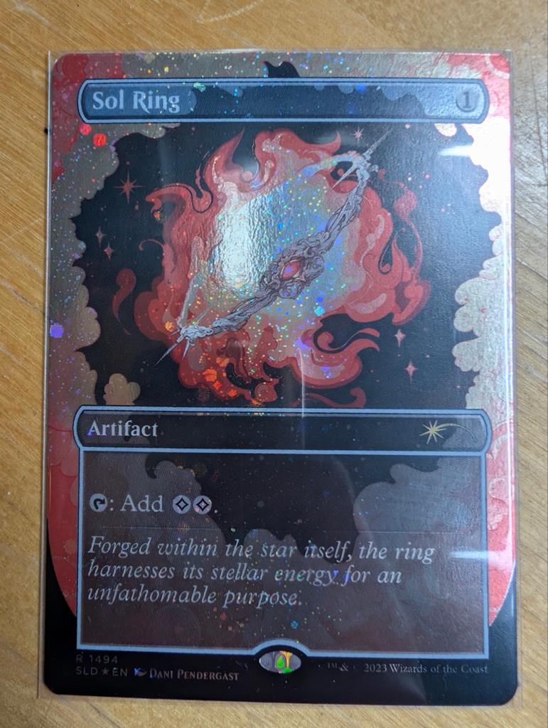 Magic the Gathering | Sol Ring Secret Lair (Galaxy Foil), Hobby en Vrije tijd, Verzamelkaartspellen | Magic the Gathering, Ophalen of Verzenden