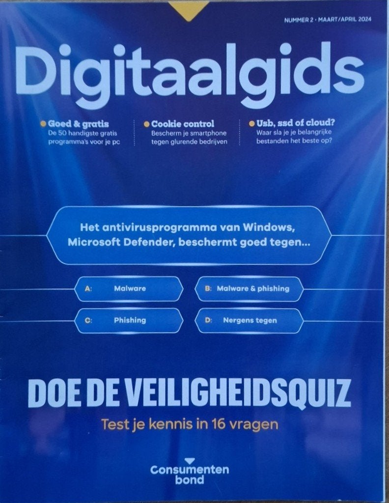 Digitaalgids - consumentenbond, Boeken, Tijdschriften en Kranten, Gelezen, Overige typen, Verzenden