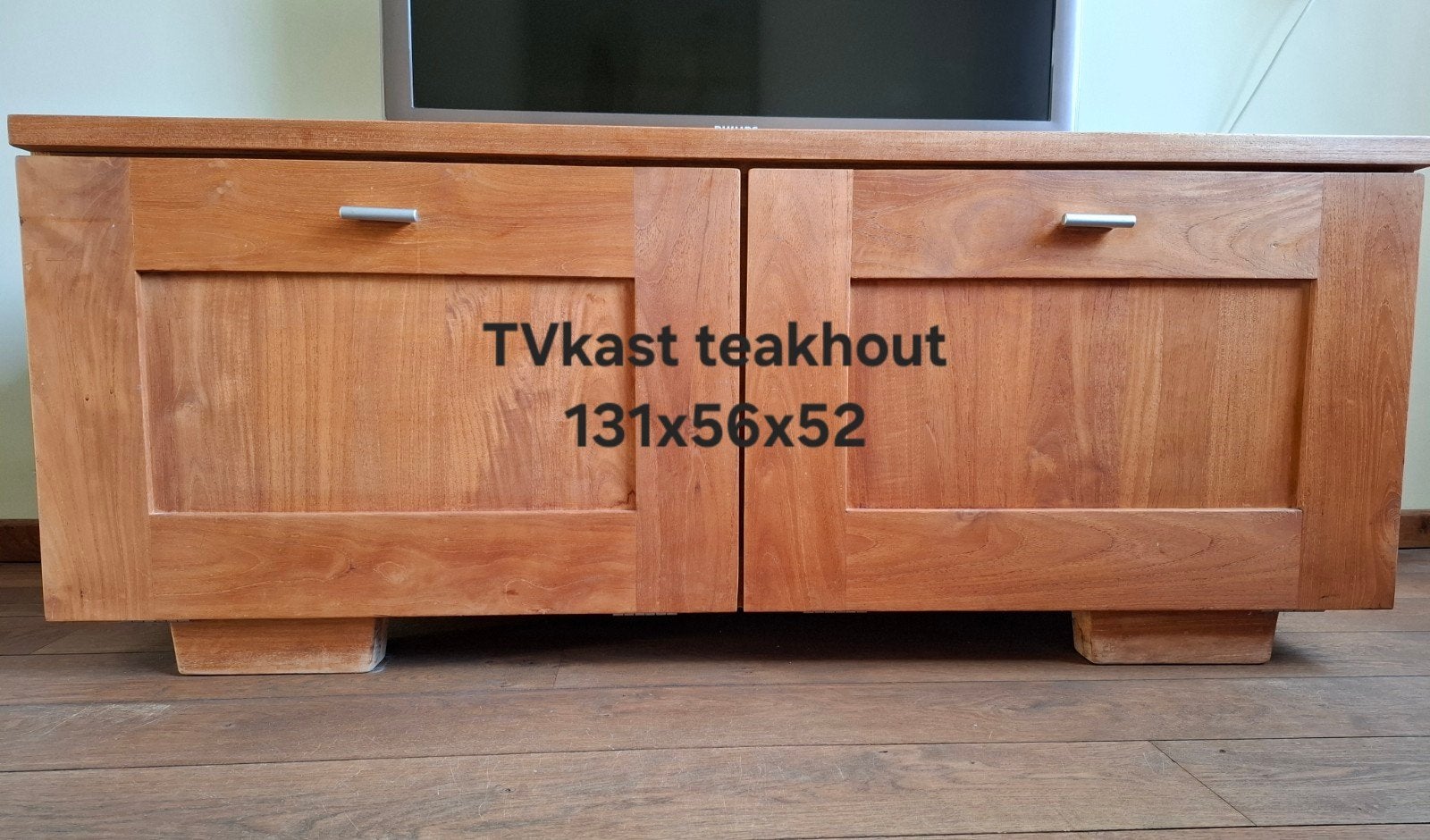 TVkast teakhout, Ophalen, Gebruikt, Teakhout, Landelijk