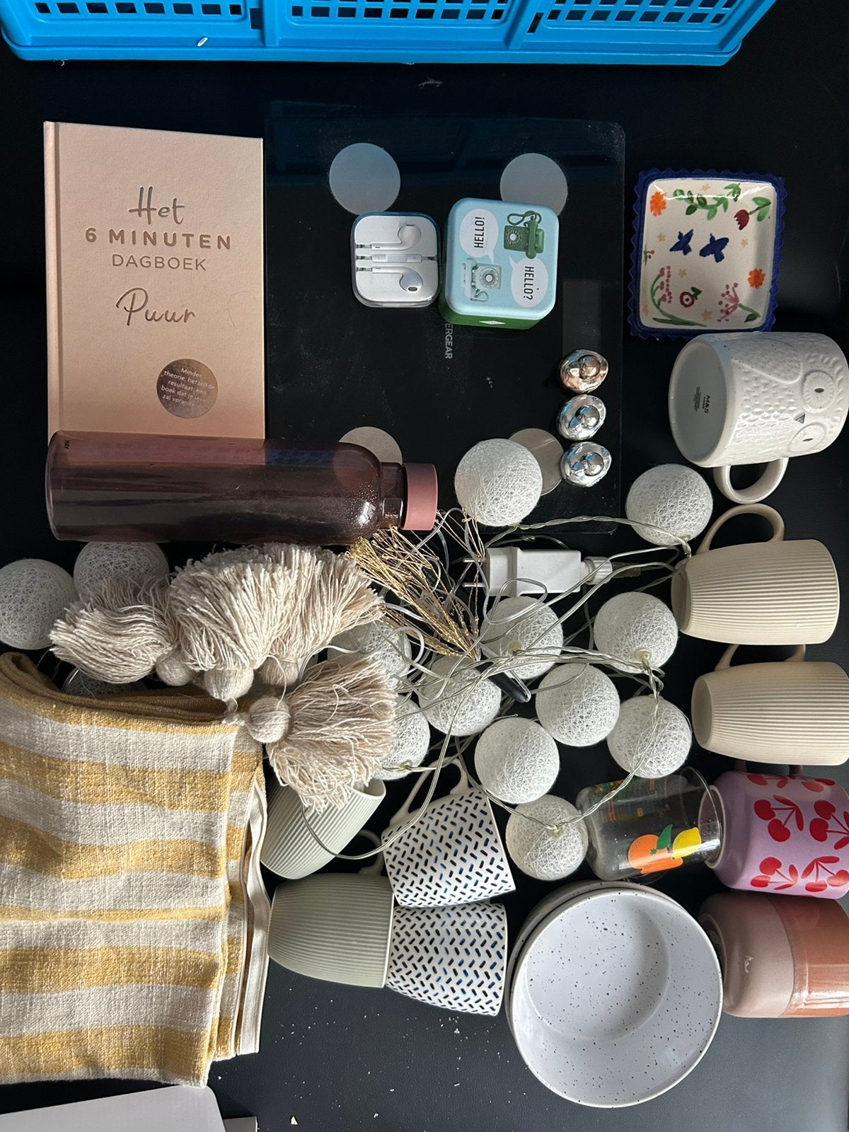 Rommelmarkt spullen + lamp + ikea kastje, Ophalen, Gebruikt