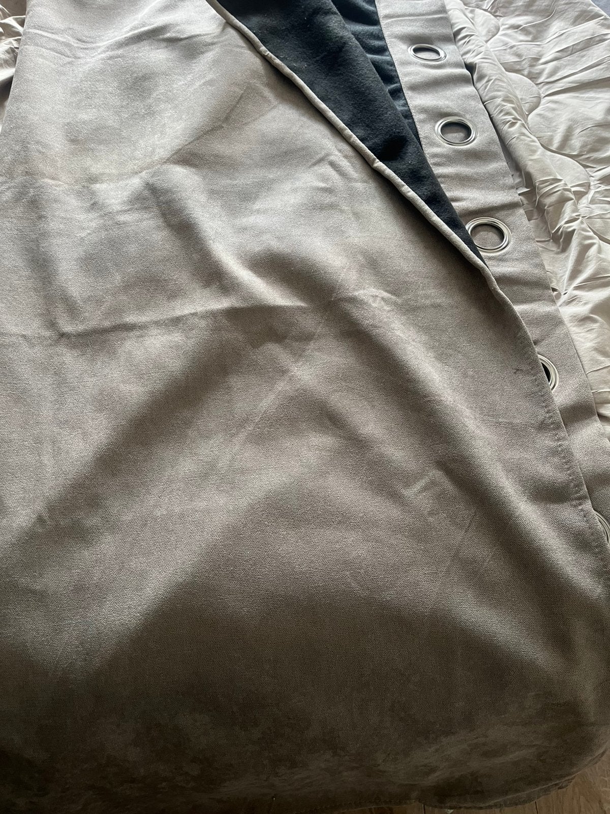 3 lange gordijnen taupe, Ophalen, 100 tot 150 cm, 200 cm of meer, Zo goed als nieuw