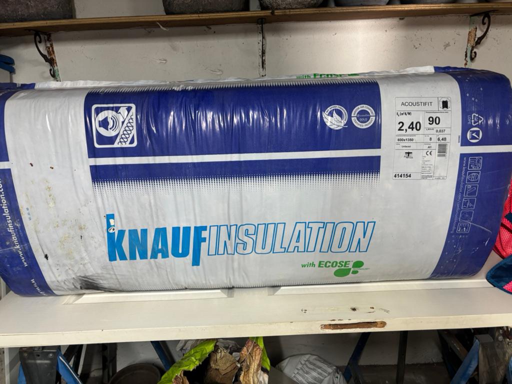 Nieuw pak KNAUF isolatie, Doe-het-zelf en Verbouw, Isolatie en Afdichting, Ophalen, Muurisolatie, Nieuw, 5 tot 10 m²