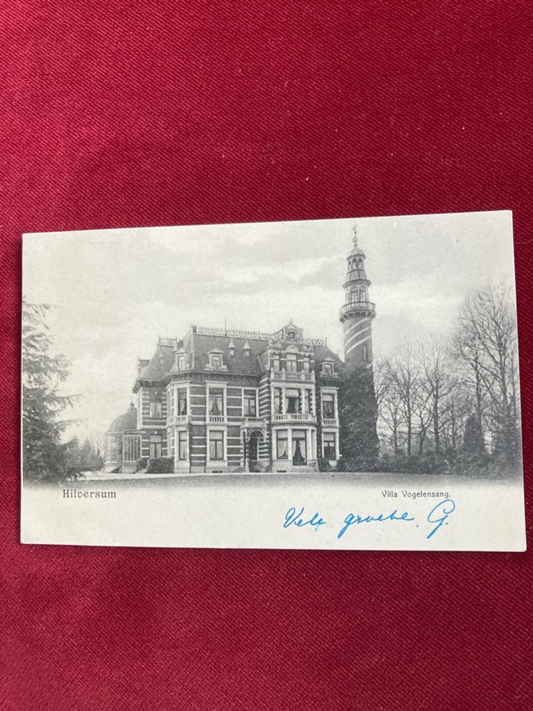 Oude Ansichtkaart Villa Vogelensang, Hilversum, Verzamelen, Ansichtkaarten | Nederland, Ophalen of Verzenden, Voor 1920, Ongelopen