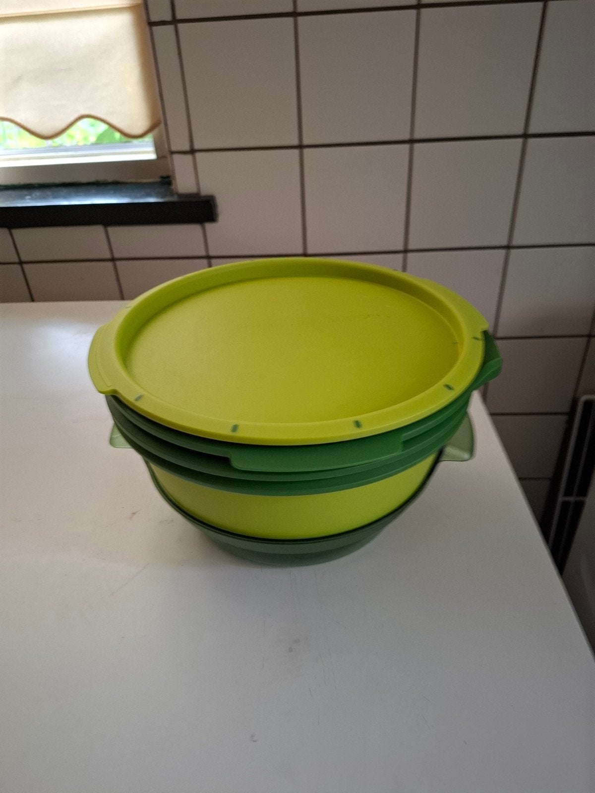 Tupperware  microgourmet  5 delig, Ophalen of Verzenden, Zo goed als nieuw, Groen, Overige typen