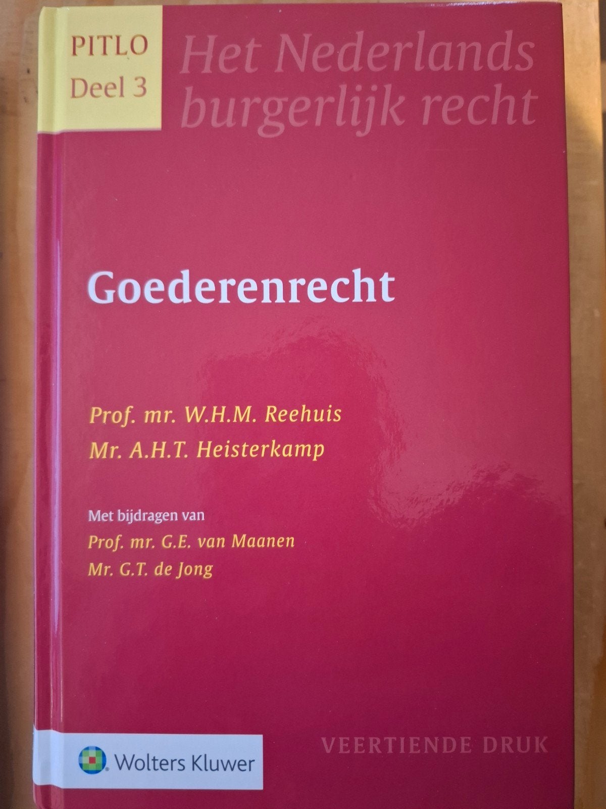 Pitlo: Het Nederlands burgerlijk recht - Goederenrecht, Boeken, Studieboeken en Cursussen, Gelezen, Ophalen of Verzenden, WO, W.H.M. Reehuis, A.H.T. Heisterkamp