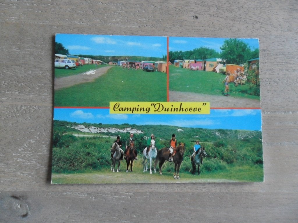 Renesse, camping Duinhoeve/tent/paard, Verzenden, 1980 tot heden, Gelopen, Drenthe