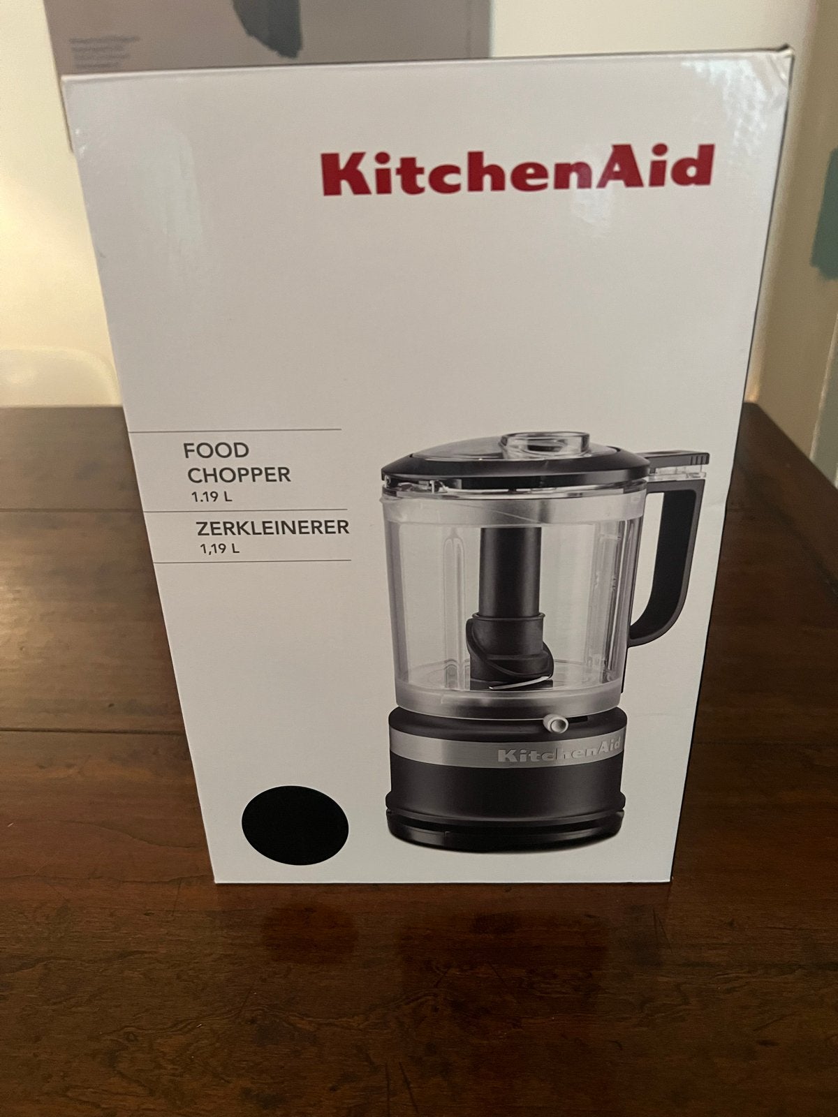 KitchenAid Food Chopper - mat zwart, 1 tot 2 liter, 2 snelheden, Ophalen of Verzenden, Zo goed als nieuw