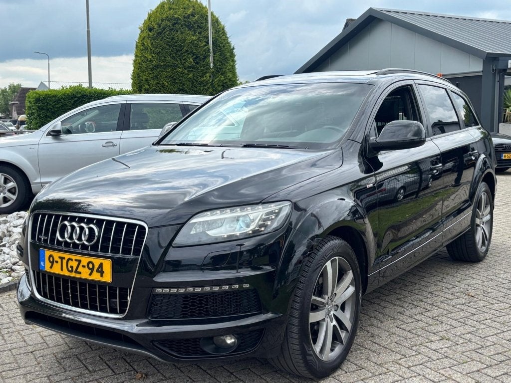 Audi Q7 3.0 TDI Quattro Zwart 2012 Panoramadak EX BPM, Auto's, Automaat, Gebruikt, Zwart, Bedrijf