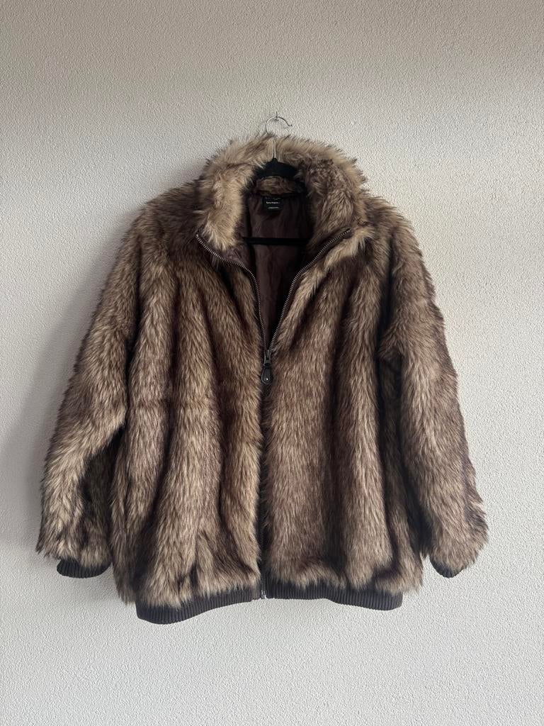 Iets Frans bruine imitatie bonten bomber jas, Kleding | Dames, Iets Frans, Bruin, Iets Frans, Maat 42/44 (L)