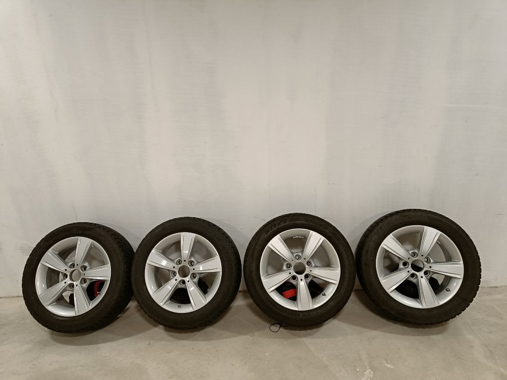 BMW velgenset  styling 376 met winterbanden 205/55R16, Ophalen, Gebruikt, 16 inch, Banden en Velgen