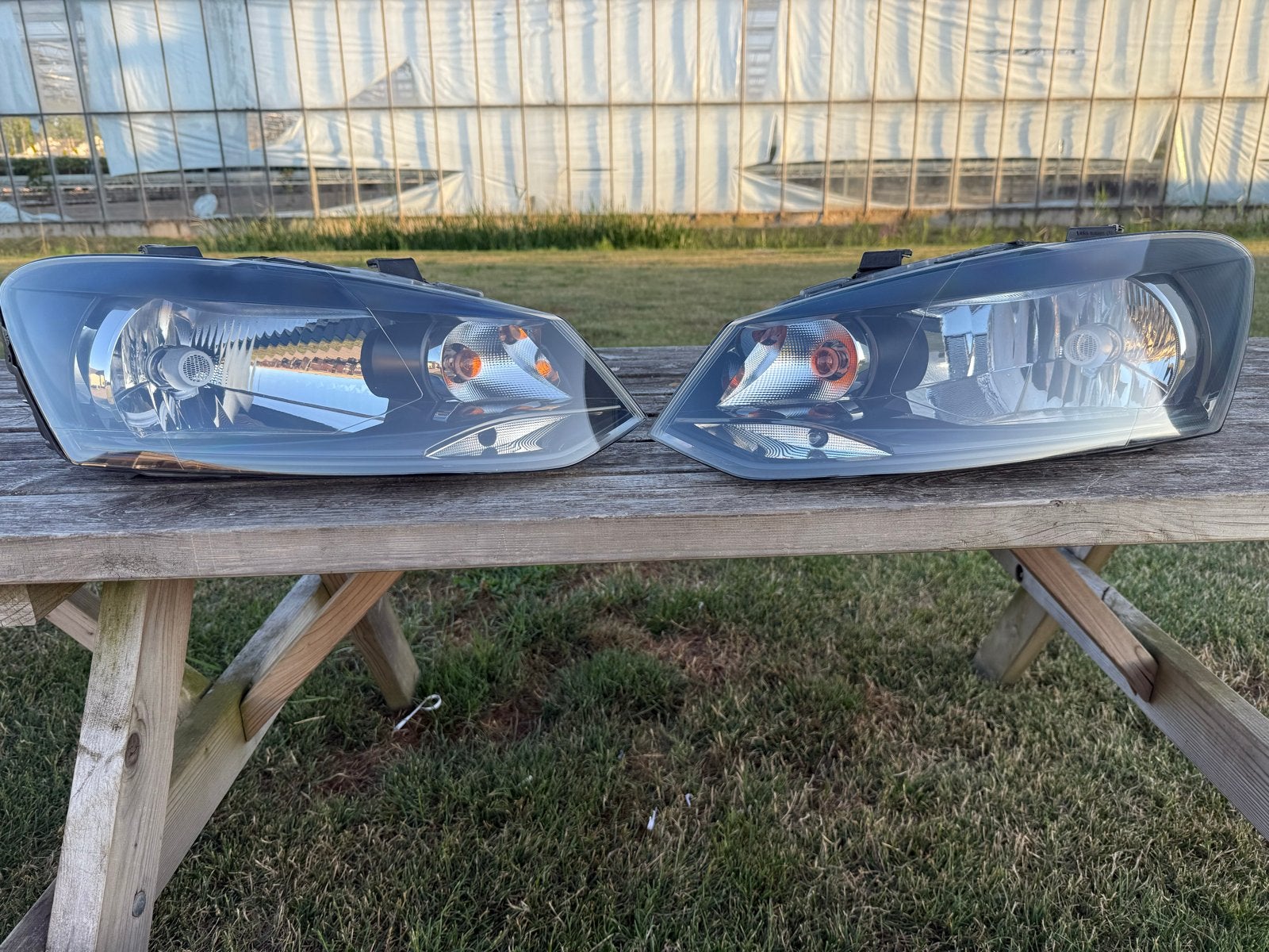 Koplamp links en rechts voor Volkswagen Polo 6R (2009-2014), Ophalen, Gebruikt, Volkswagen