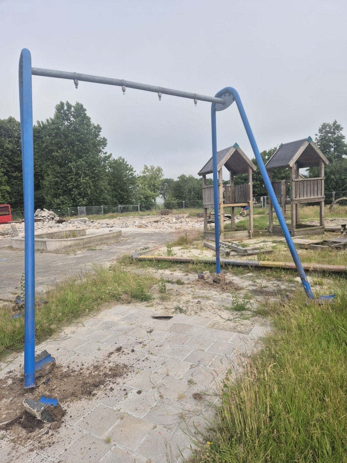 Stalen schommelframe circulair, Ophalen, Schommel