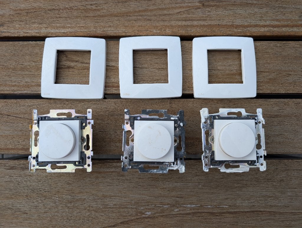 3x Niko inbouwdimmer, Doe-het-zelf en Verbouw, Ophalen of Verzenden, Gebruikt, Overige merken, Dimmer