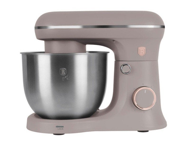 Berlinger Haus Keukenmachine – Matt Taupe (BH/9769), 4 liter of meer, Ophalen, Nieuw, 3 snelheden of meer