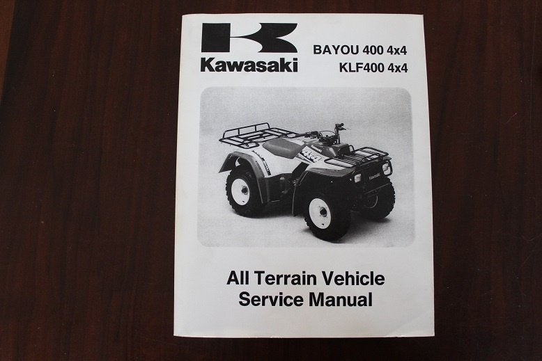 Kawasaki Bayou 400 4x4 KLF400 1993-1997 ATV service manual, Ophalen of Verzenden, Kawasaki