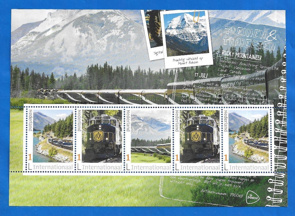 Treinen & Trajecten Rocky Mountaineer   (Int. Postzegelvel), Verzenden, Na 1940, Postfris