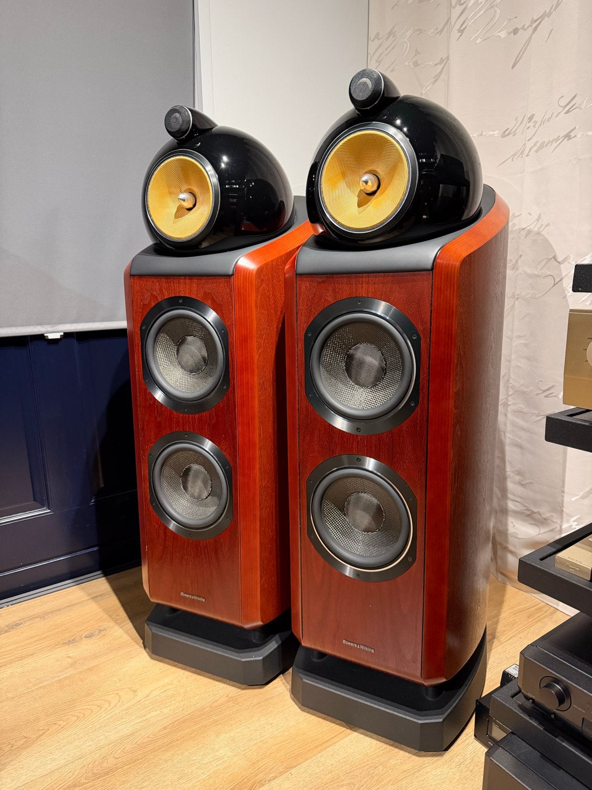 B&W 802 D2 Diamond Luidsprekers - Rosenut, Audio, Tv en Foto, 150 watt of meer, Vloerstaande luidspreker, Basreflex, Ophalen of Verzenden