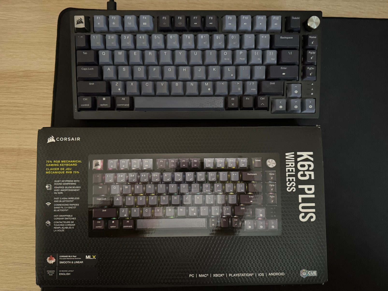 corsair wireless keyboard + pro x superlight 2 muis, Ophalen, Zo goed als nieuw