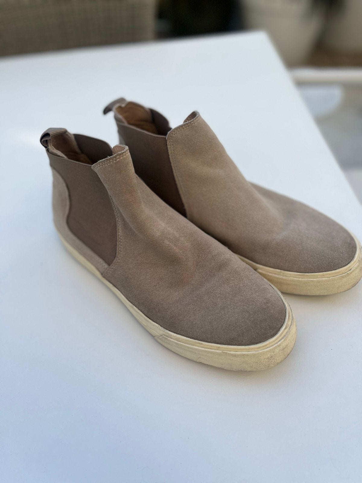 Zara Man suède boots maat 42, Ophalen of Verzenden, Zo goed als nieuw, Bruin, Boots