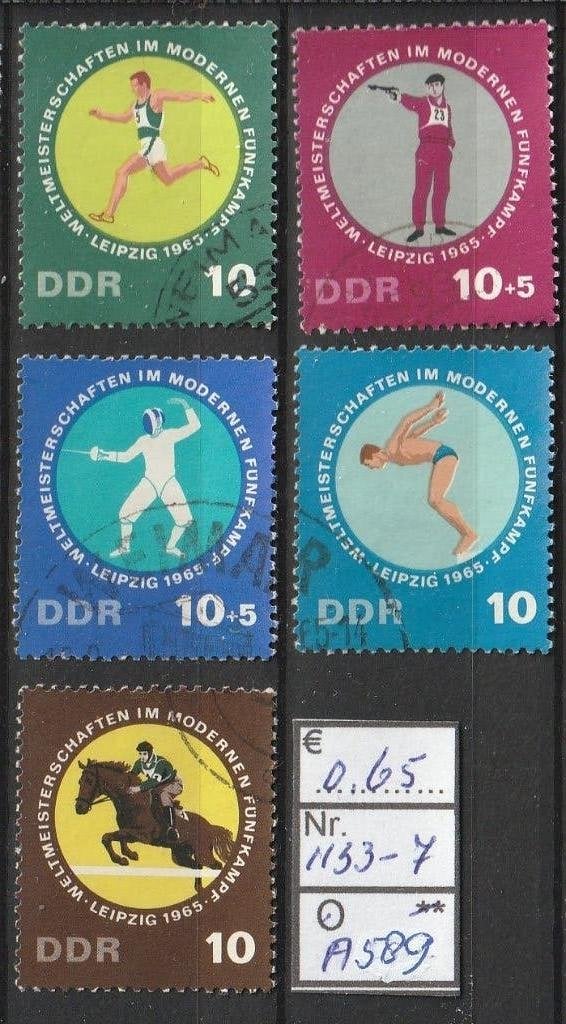 DDR EK Moderne 5-Kamp '65 Michel 1133-7 Nr.A589g, Verzenden, DDR, Gestempeld