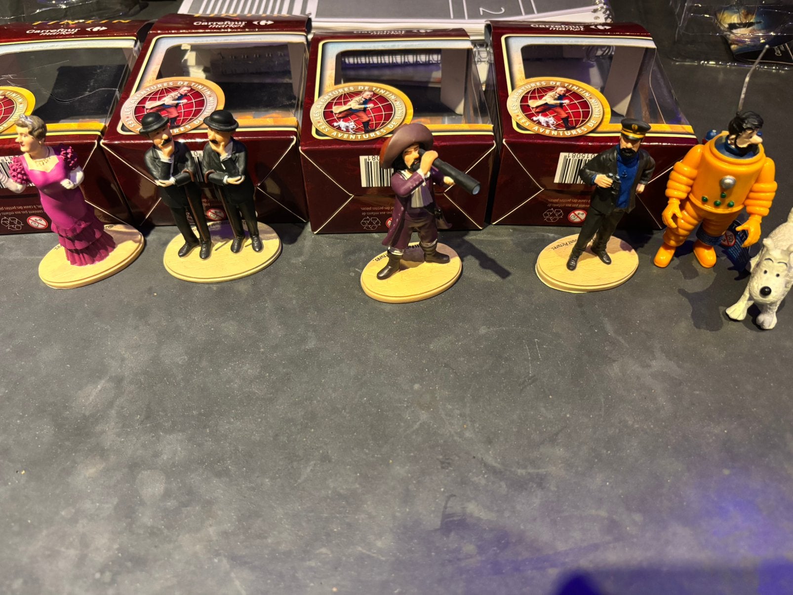 6 Kuifje figuren van verschillende merken, Ophalen of Verzenden, Kuifje, Nieuw, Beeldje of Figuurtje