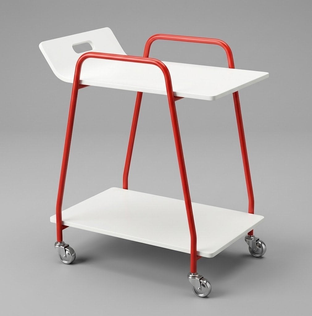 Nieuw in doos! Micasa Russell Bijzettafel Serveerwagen, Nieuw, Ophalen of Verzenden, 75 cm of meer, 60 cm of meer