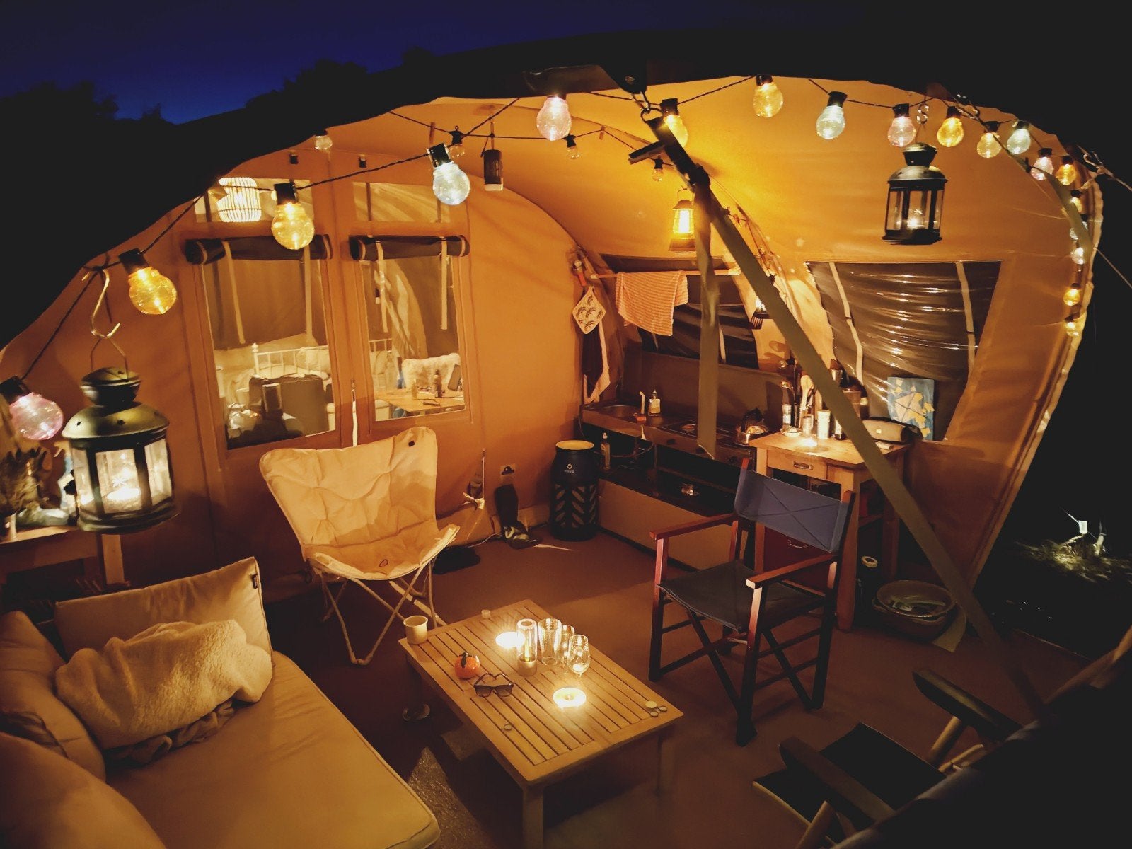 TE HUUR: Tent op Stortemelk Vlieland - 6 pers met Stroom