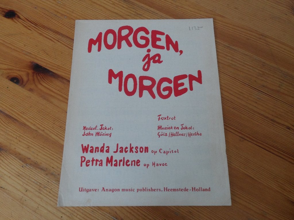 Morgen ja morgen - gutz / hertha / hellmer, Muziek en Instrumenten, Gebruikt, Gitaar, Ophalen of Verzenden, Artiest of Componist