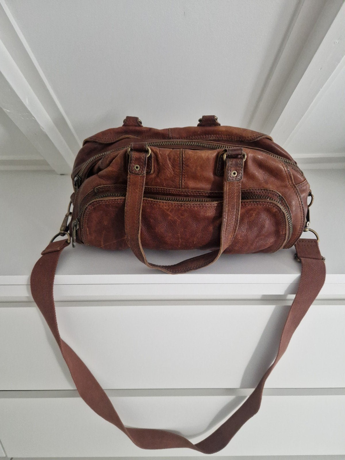 Cowboys bag, 40 tot 60 cm, 30 cm of meer, Bruin, Minder dan 35 cm