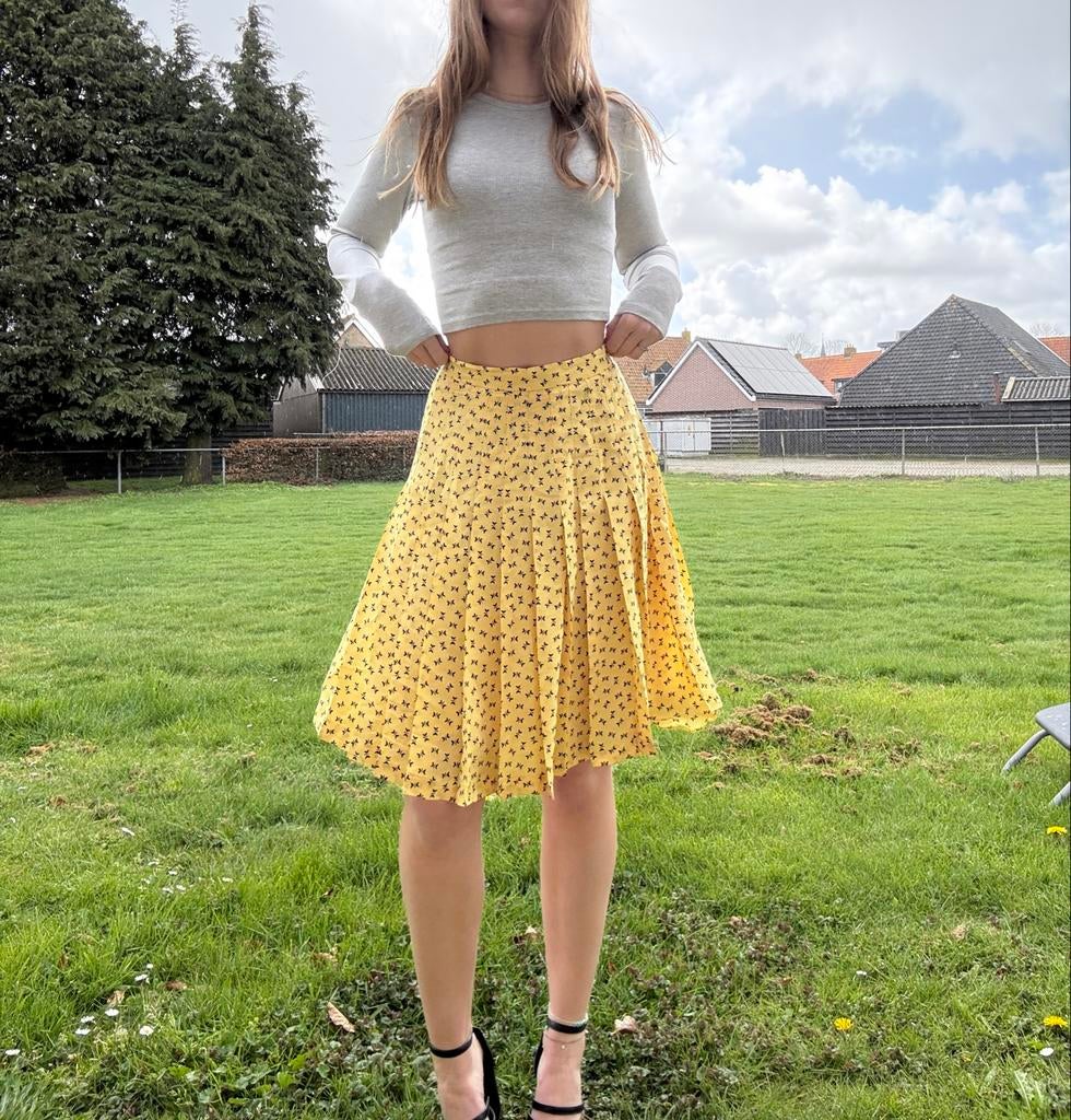Blow up Vintage Gele Zomer Rok, Maat 38/40 (M), Geel, Ophalen of Verzenden, Zo goed als nieuw
