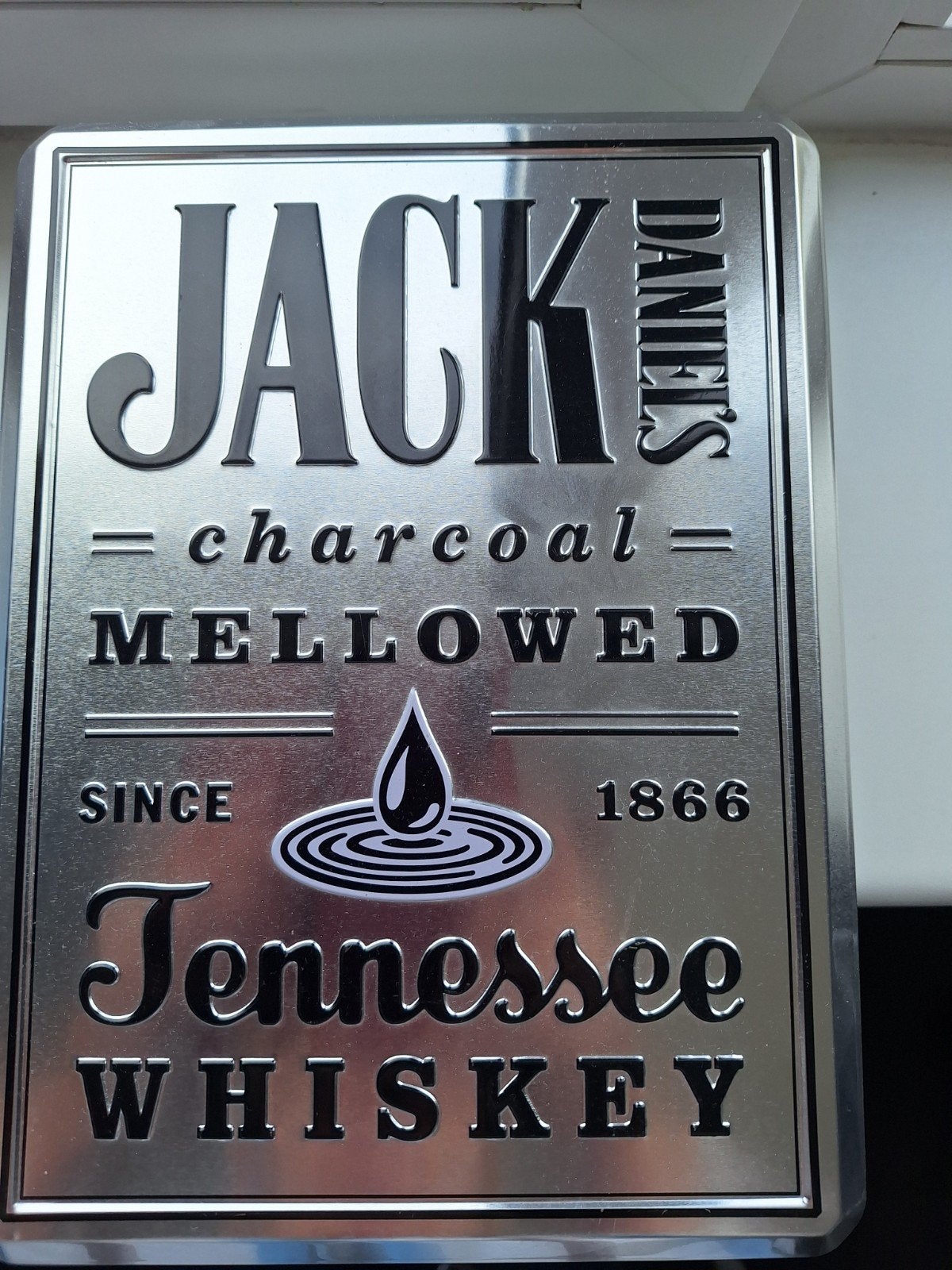Jack Daniel's Tennessee Whiskey metalen geschenkdoos, Ophalen of Verzenden, Zo goed als nieuw, Verpakking