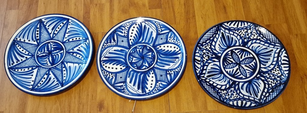 3 vintage Spaanse wandborden – Pascual Zorrilla (1978), Antiek en Kunst, Ophalen of Verzenden