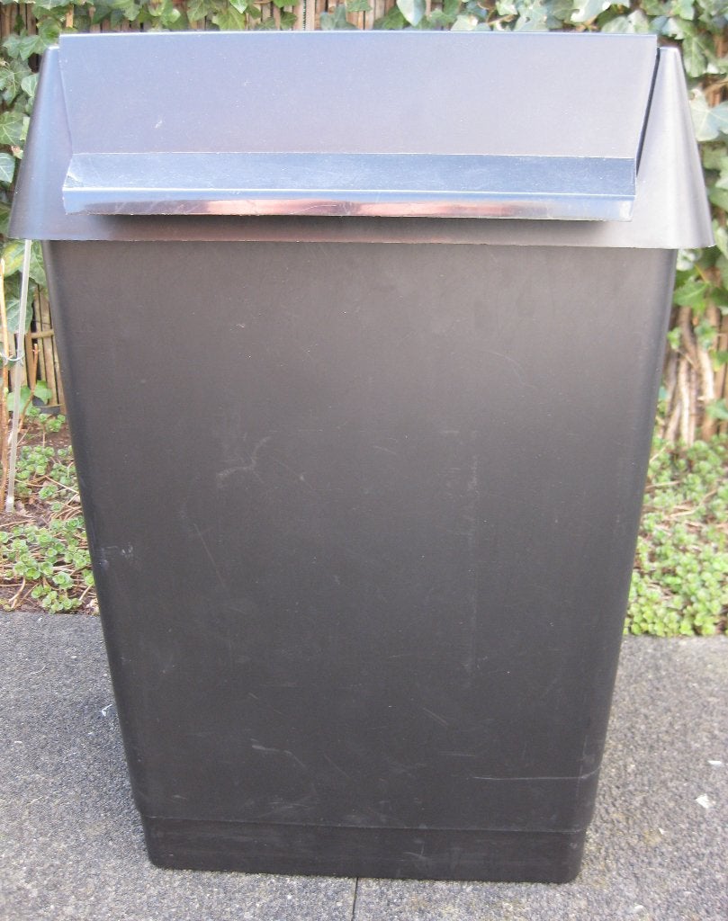 Afvalemmer / Prullenbak / Afvalbak zwart 58 x 34 x 36 cm, Ophalen, 50 – 75, Kunststof, 40 liter of meer