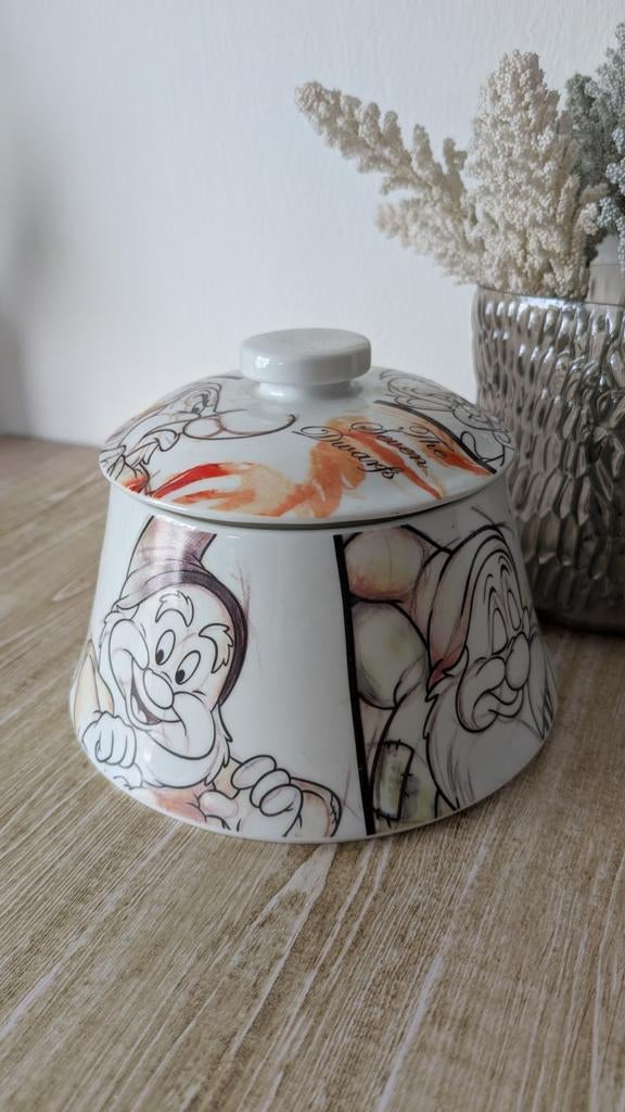Disney Sneeuwwitje en de 7 Dwergen koekjespot / voorraadpot, Verzamelen, Ophalen of Verzenden, Sneeuwwitje of Doornroosje, Zo goed als nieuw