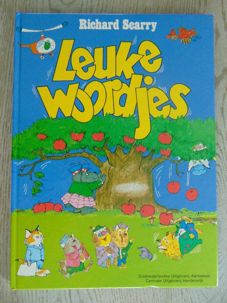 Leuke woordjes - hardcover boek - Richard Scarry, Ophalen of Verzenden, Zo goed als nieuw, Richard Scarry, Fictie algemeen