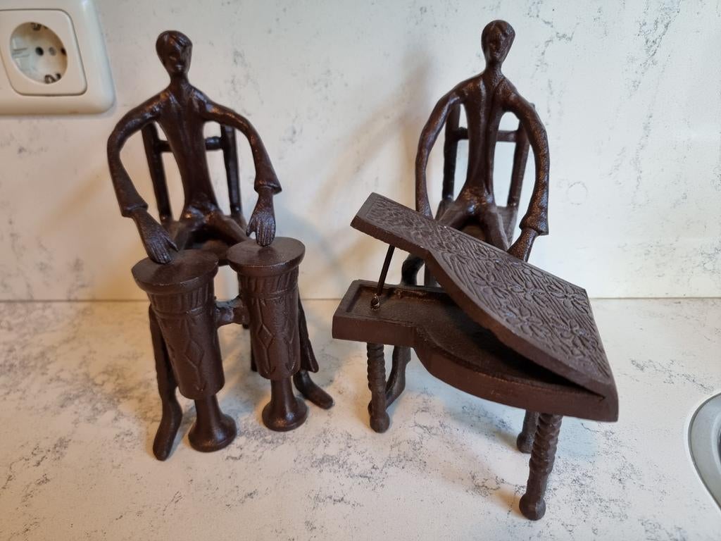 Beeldjes muzikanten, Antiek en Kunst, Overige onderwerpen, Ophalen of Verzenden, 20 - 50 cm, Beeld