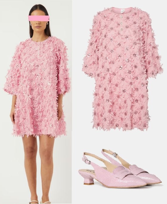 Party jurk YAS XL met passende schoenen Roberto D Angelo 40, Kleding | Dames, Overige typen, YAS en Roberto D Angelo, Maat 42/44 (L)