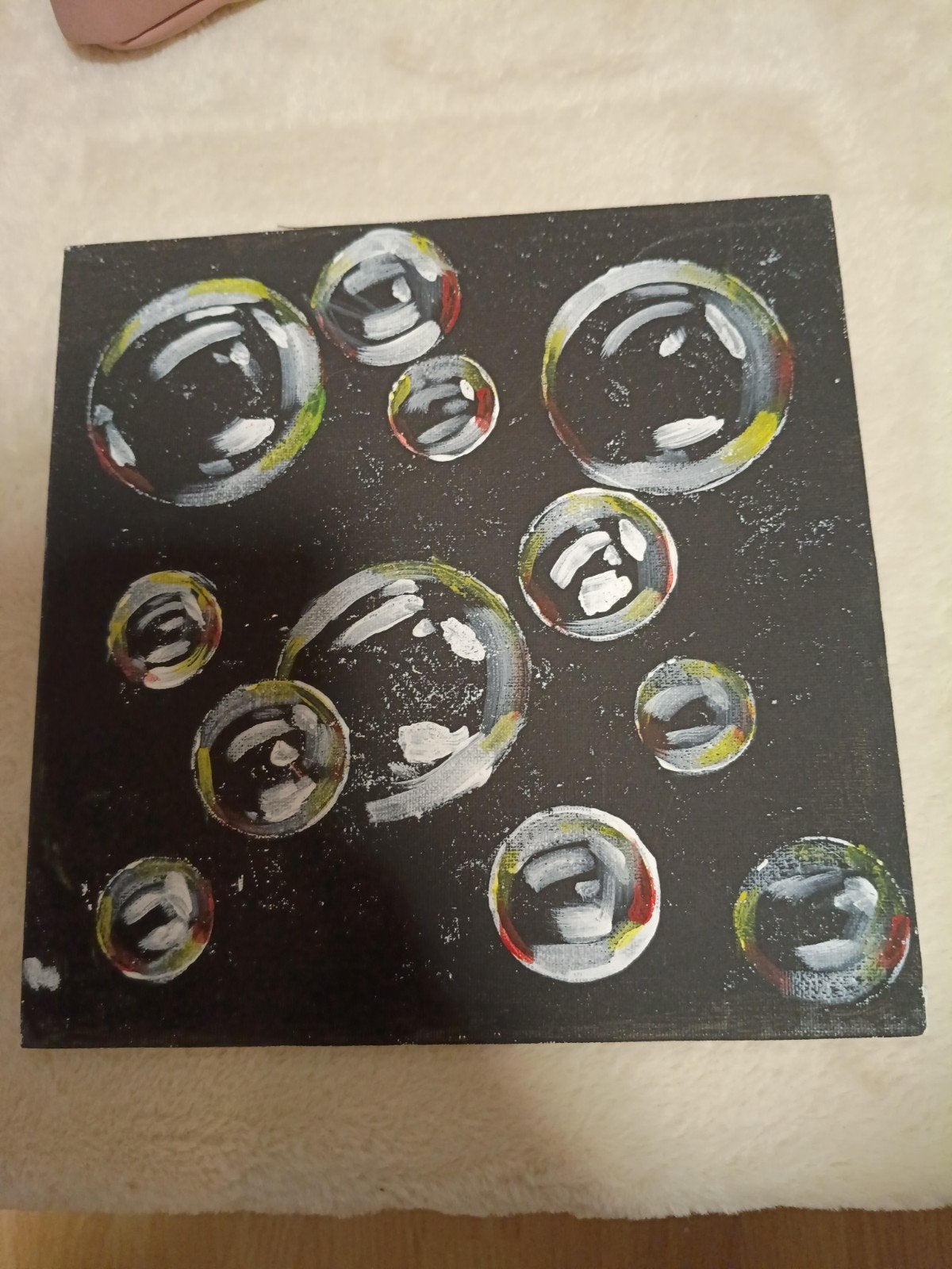 klein schilderijtje met bubbles, Antiek en Kunst, Ophalen