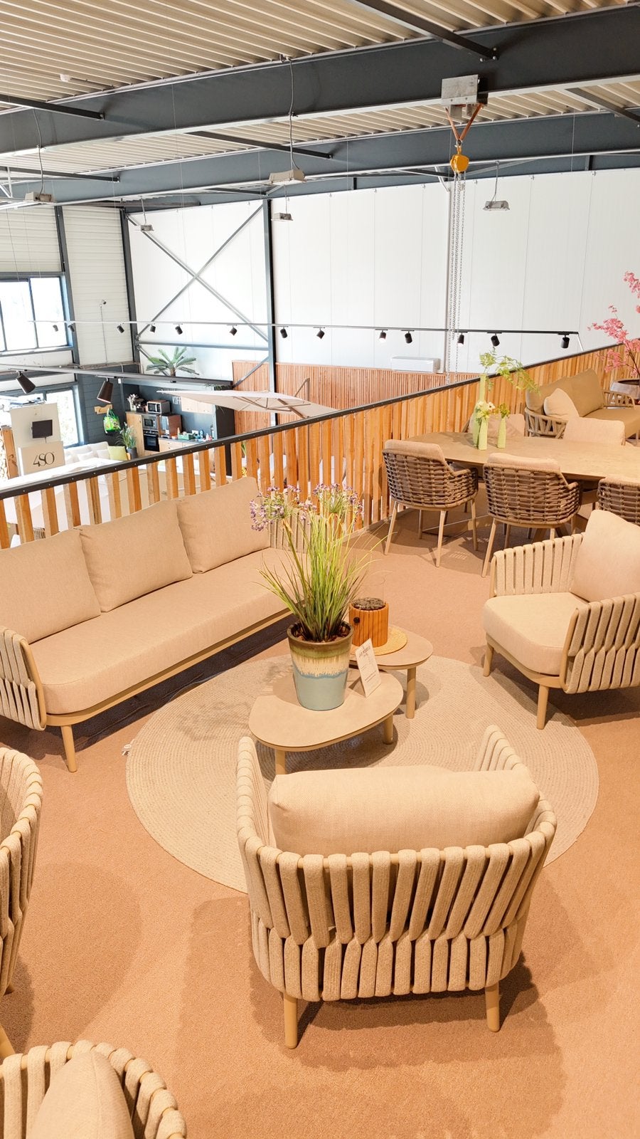 Eva loungeset 4 seasons outdoor taste winkelmodel, 5 zitplaatsen, Ophalen of Verzenden, Bank, Loungeset