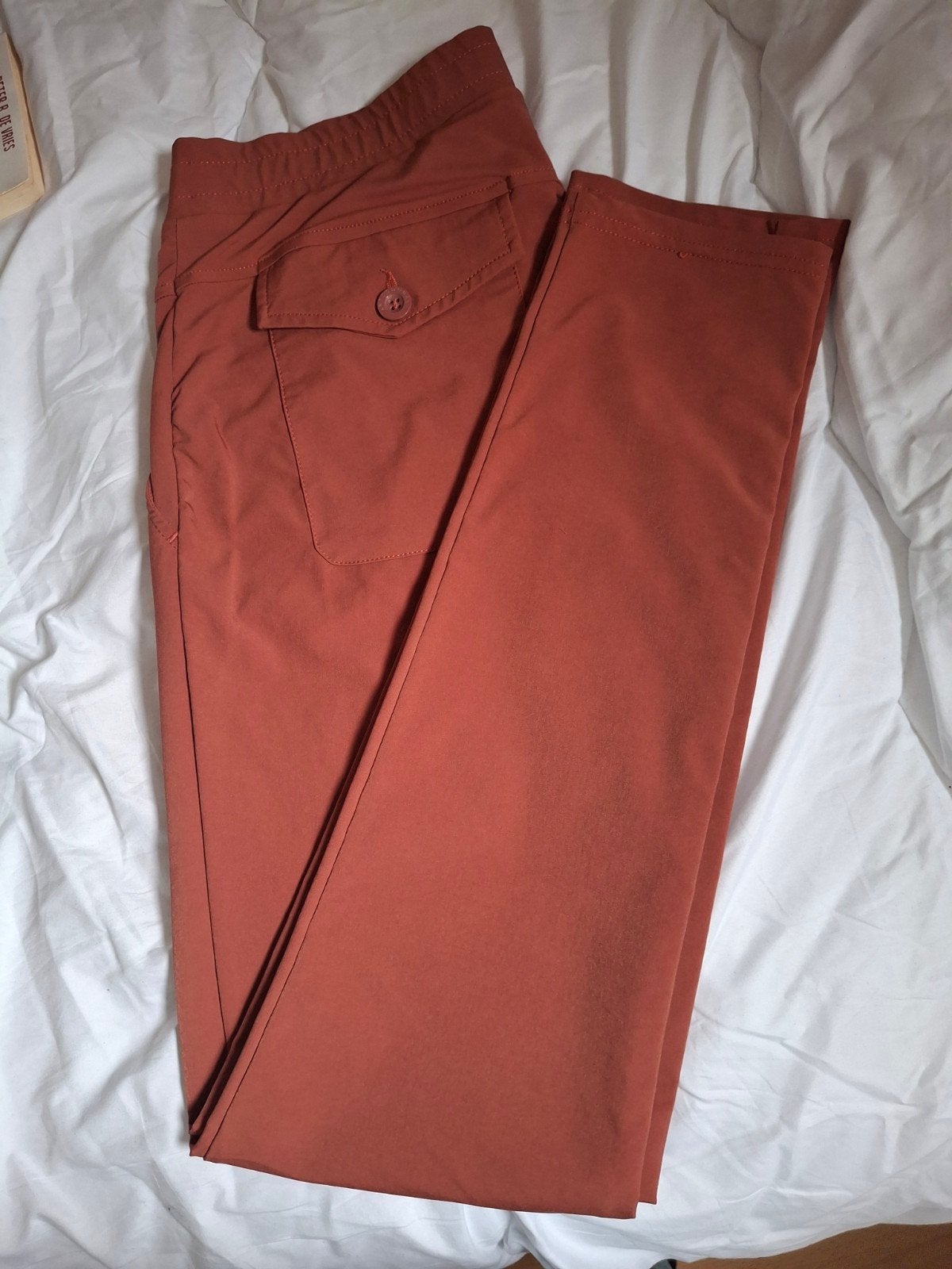 Travelstof broek, Maat 38/40 (M), Bruin, Ophalen of Verzenden, Zo goed als nieuw