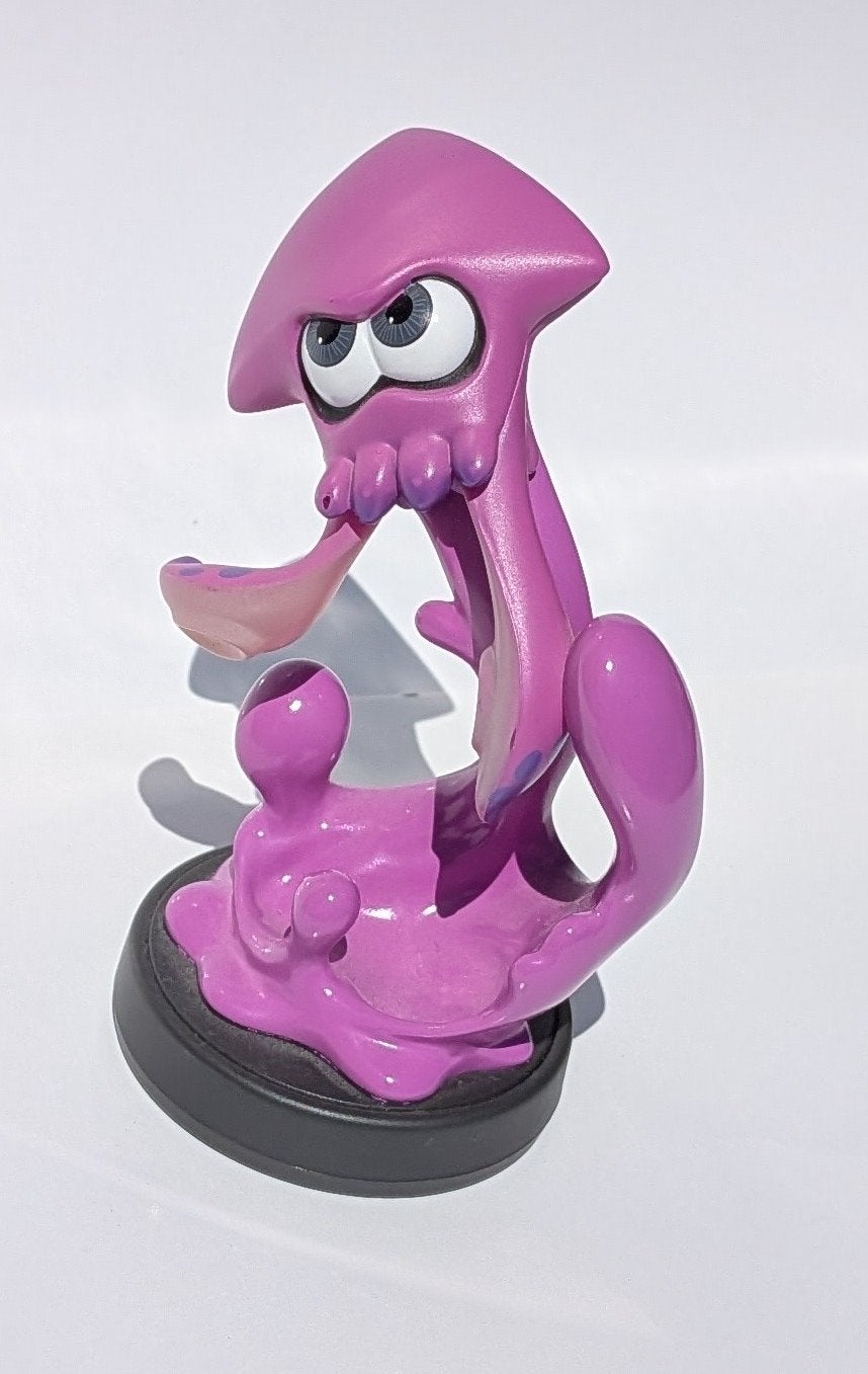 Splatoon paarse inktvis Amiibo figuur, Ophalen of Verzenden, Zo goed als nieuw