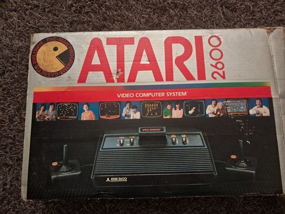 Atari 2600 + 3 Games + Originele Doos | Vintage Retro, Ophalen, Gebruikt, 1 speler, Atari 2600