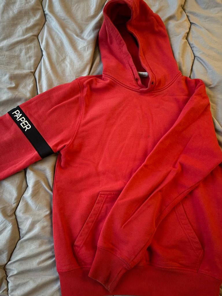 Daily Paper Hoodie Rood - Maat XS, Kleding | Heren, Truien en Vesten, Ophalen of Verzenden, Zo goed als nieuw, Maat 46 (S) of kleiner